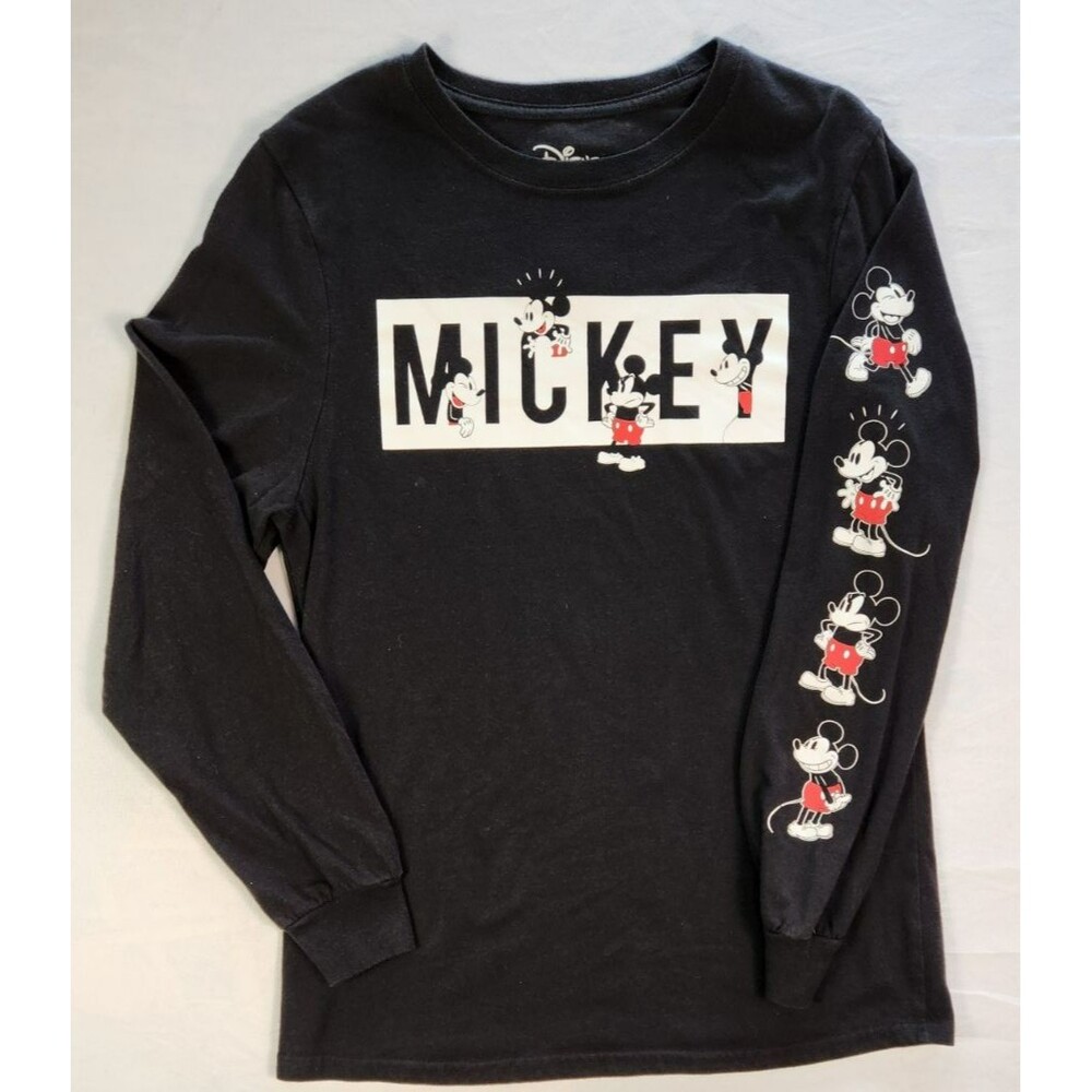 Mickey Mouse Overload Black Colorway Long-Sleeved Shirt Black Size Small